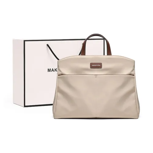 MAKEUP KITTEN Нейлоновая Синтетическая Кожа Сумка через плечо Сумка Обычная Женская Черная Абрикосовая