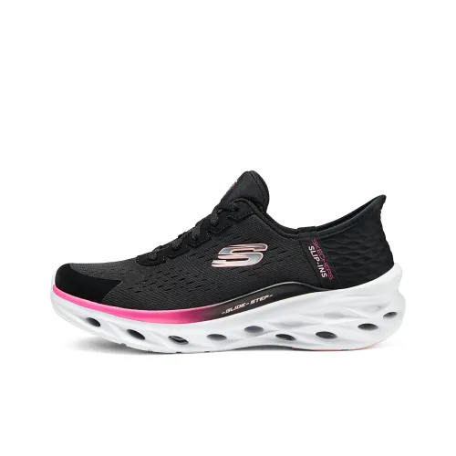 Skechers Hands Бесплатно Slip Ins Амортизация Устойчивость к истиранию Баланс Низкий Топ Беговые кроссовки Женские Черный