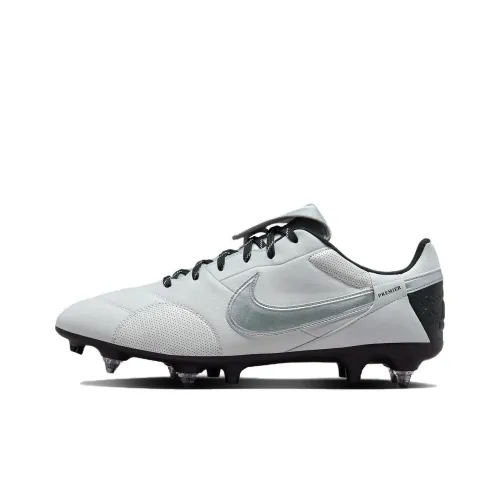 Nike Premier 3 SG Мягкая трава Шок-абсорберы Противоскользящие футбольные бутсы Мужские Серый Черный