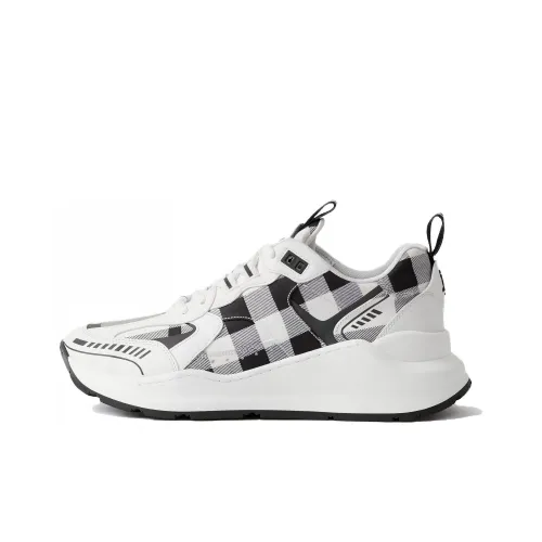 Burberry Низкий топ повседневный женский черный белый