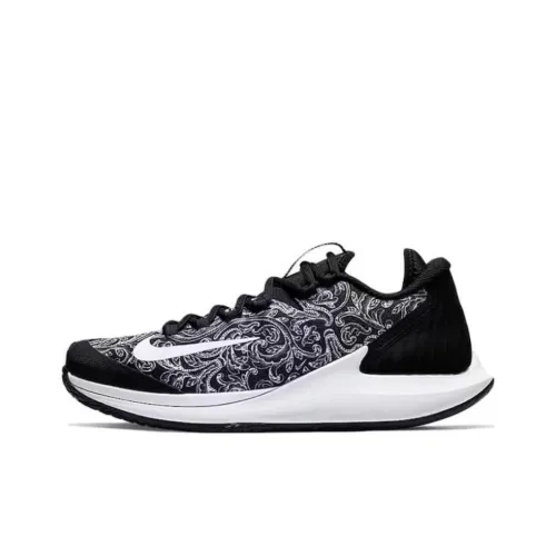 Nike Air Zoom Zero Court Амортизация Износостойкий Низкий Топ Кроссовки для тенниса Унисекс Черный Белый