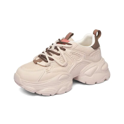 Golden Silk Rabbit Низкий топ кроссовки с толстой подошвой женские