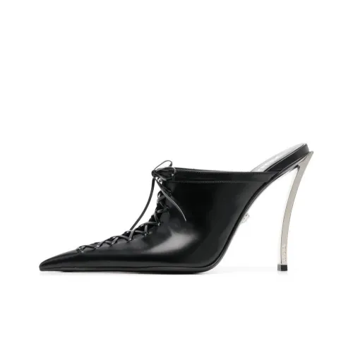 VERSACE Антибактериальные Домашние тапочки Женские Черные