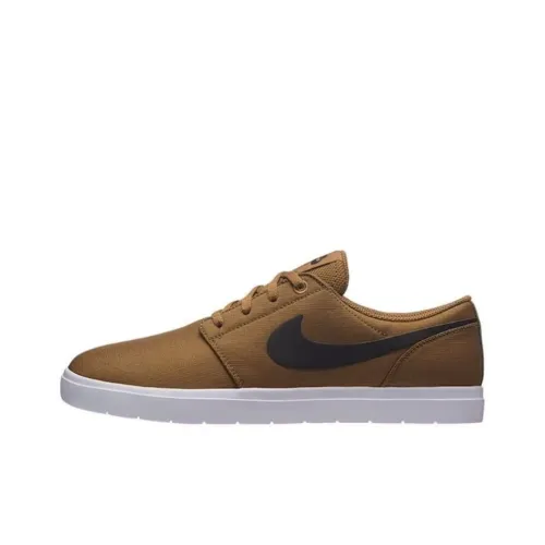 Nike SB Portmore II Ultralight Амортизация Износостойкие Низкие Кроссовки для Скейтбординга Унисекс Коричневый