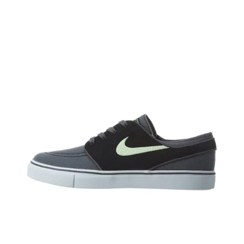 nike ZOOM STEFAN JANOSKI Cnvs Противоскользящие амортизаторы Низкие Скейтбординг Кроссовки Унисекс Черный Серый