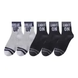 5 пар (Черно-серый + Черно-серый + Черно-серый + Серый черный + Серый черный)