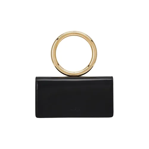 FERRAGAMO Телячья кожа Сумка через плечо Кошелек Женский Черный