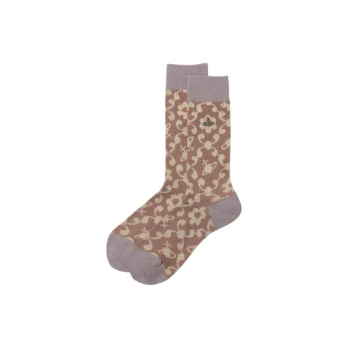 Vivienne Westwood Коричневые унисекс носки MID до икры