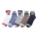 5 пар (Белый и красный + Сине-белый + Серый и черный + Коричневый/белый + Темно-синий)