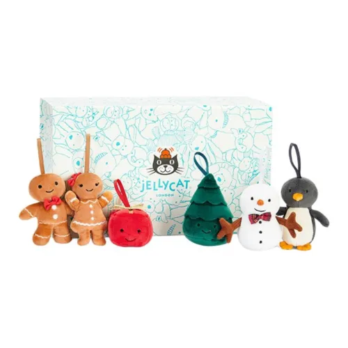 JELLYCAT Рождественская елка Коробка ДЛЯ ДЕТЕЙ Милый и Веселый Куклы Плюшевая кукла 6 см 9 см 10 см Высота