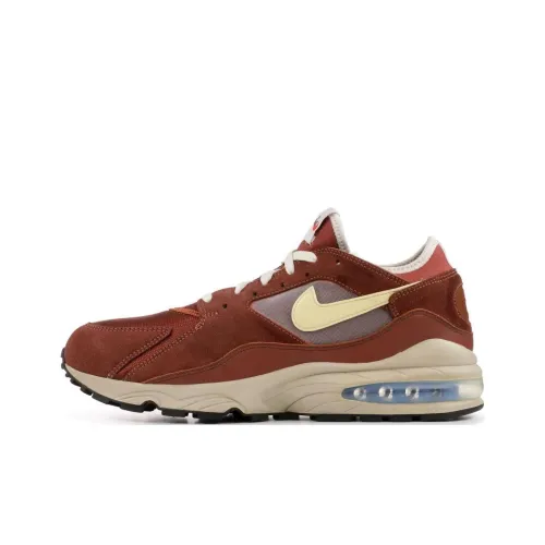 Nike Air Max 93 Амортизация Износостойкие Низкие Кроссовки для Бега Унисекс Коричневый