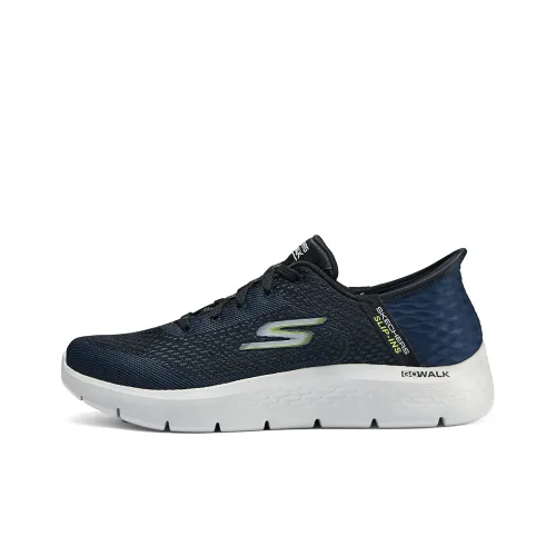 Skechers GO WALK Fle Hands Бесплатно Slip ins Амортизация Низкий Топ Casual Мужской Морской Синий