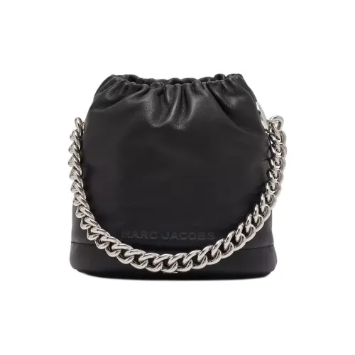 MARC JACOBS Гладкая кожа Ведрообразная сумка Сумка через плечо Сумка через плечо Маленькая женская Черная