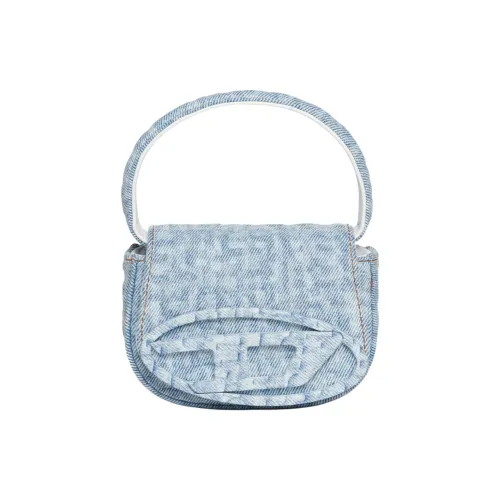 DIESEL Хлопок Портативный Сумка через плечо Сумка на плечо Малыш Светло-Синий