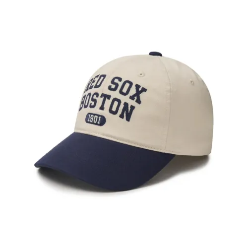 Бейсбольные кепки MLB Base Logo из хлопка унисекс белый и синий