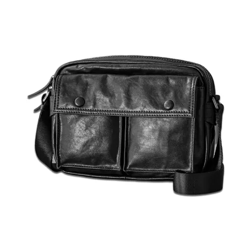 Back Step Первый слой Растительное дубление Корова Настоящая кожа Через плечо Почтальон Сумка на плечо Унисекс Черный