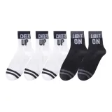 5 пар (Белый-черный + Белый-черный + Белый-черный + Черно-серый + Черно-серый)