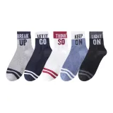 5 пар (Черно-серый + Белый, Красный + Сине-белый, Серый + Черный, Темно-синий)