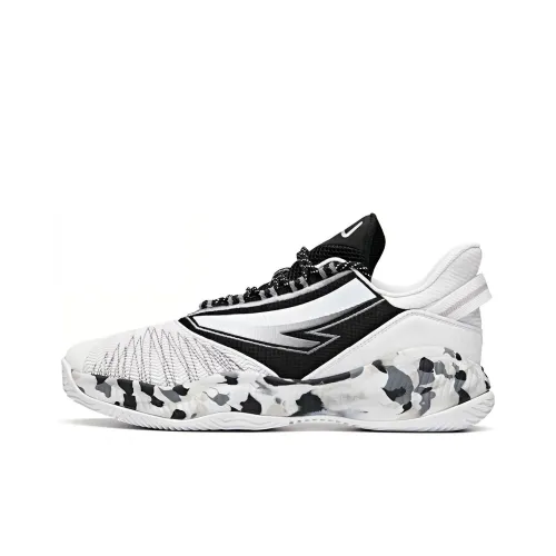 ANTA Низкий Топ Баскетбольные Кроссовки Мужские Черный Белый