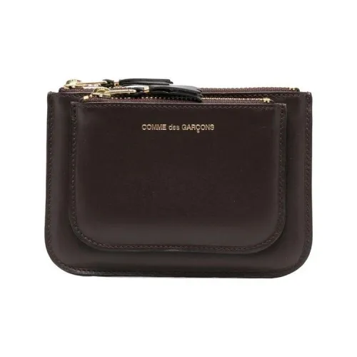 CDG Телячья кожа Держатель для карт кошелек стандартный мужской шоколад