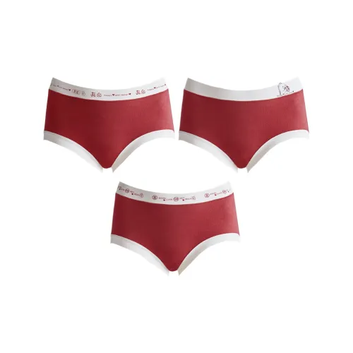 DUOQINGMAO Женское нижнее белье 3 штуки красный год дракона SHADES