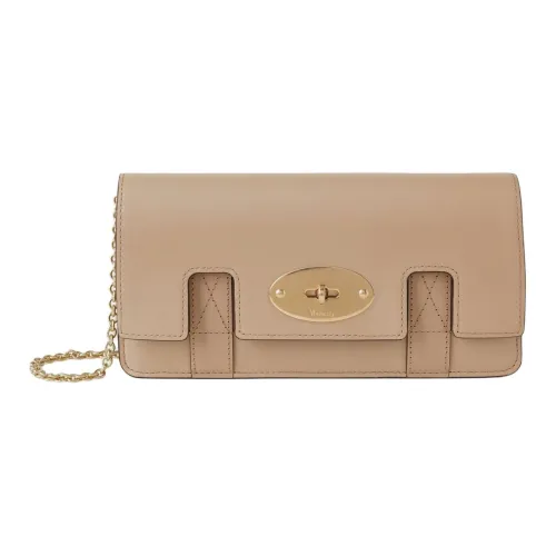 Mulberry Телячья кожа Одно плечо Через плечо Клатч Женский Лист кленового дерева Коричневый