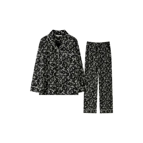 MEITENG Черный C24007 Женские Женские Пижамные комплекты