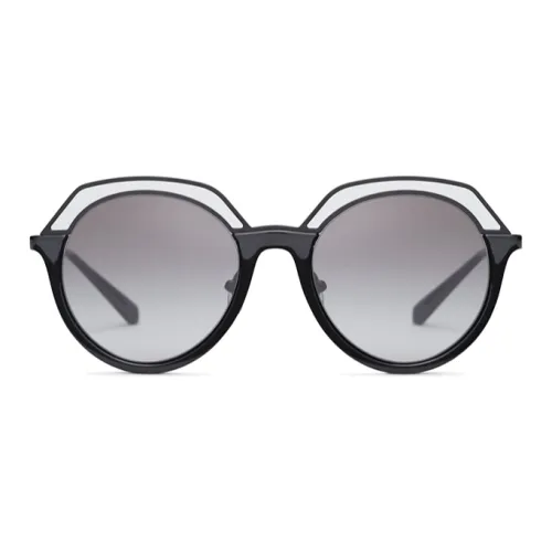 TORY BURCH Воздействие Литья Пластик Металл Круглые Солнцезащитные очки Женские Черный