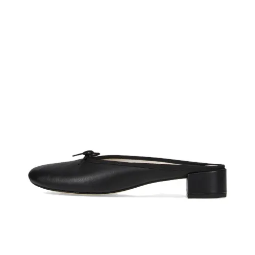 Repetto CAMILLE Домашние тапочки 3 см Женские Черный