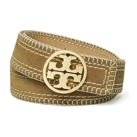 TORY BURCH Замша Ремень Женские Khaki Ширина корпуса 3,8 см