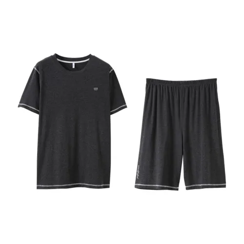 WOLFSFUL Пижамный комплект Мужской Темно-серый