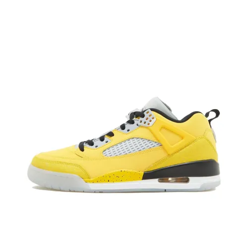 Джордан Spizike Low 'Lightning' противоскользящий низкий топ винтажные баскетбольные кроссовки мужские желто-серые