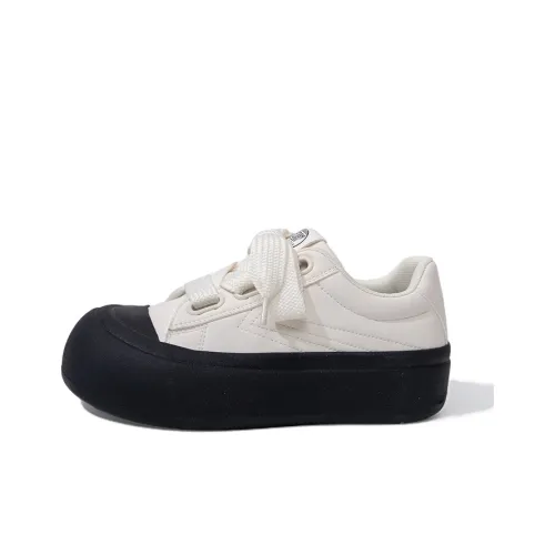 Feiyue Скейтборд Кроссовки Низкие Бежевые/Черные Женские