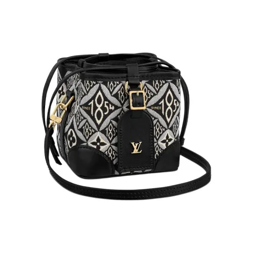 LOUIS VUITTON NOE Кожа Ведрообразная Сумка Сумка Сумка через плечо Сумка из Пшеницы Женская Серый