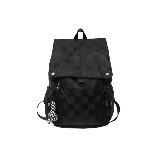 NIGEER Nylon Backpack Standard Unisex Black White NIGEER Нейлон Рюкзак Стандартный Унисекс Черный Белый