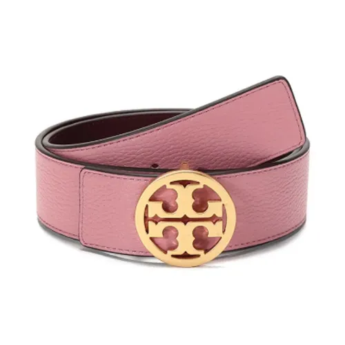 TORY BURCH Однотонный украшение плавная застежка кожа ремни женский розовый ширина 3,8 см