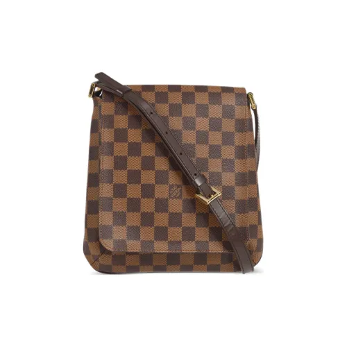 LOUIS VUITTON PVC Canvas Сумка через плечо Сумка на плечо Женская Коричневая