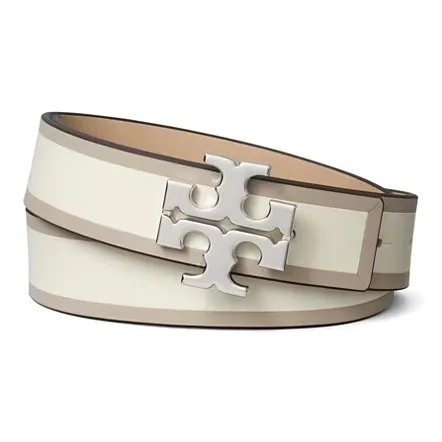 TORY BURCH Многоцветный брелок плавная застежка кожаные ремни женский белый ширина 3 см