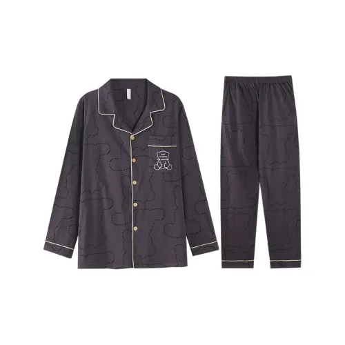 LANMOU JY 100% хлопок Мужской 41804 Мужской Пижамные комплекты