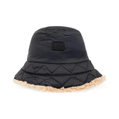 UGG Полиэстер Акрил Модакрил Шляпы ведра Женские Черный