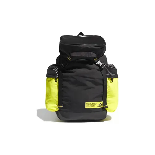 Adidas Полиэстер Рюкзак Стандартный Унисекс Черный ACID Зеленый Желтый