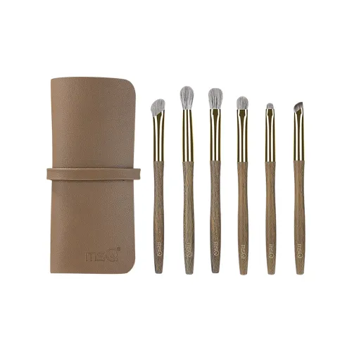 MSQ 6 шт Зеленый сандал Eye Shadow Щетка Наборы одежды 6 шт с Щеткой Сумка