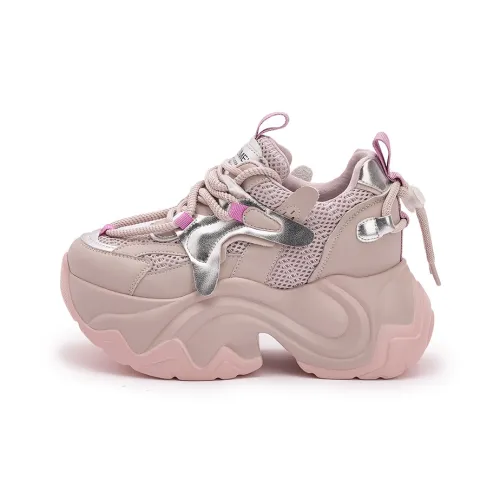 Milan Love Song Амортизация Moisture Wicking Устойчивый к истиранию Низ Резистентный Низкий Топ Толстоподошвенные кроссовки Женские