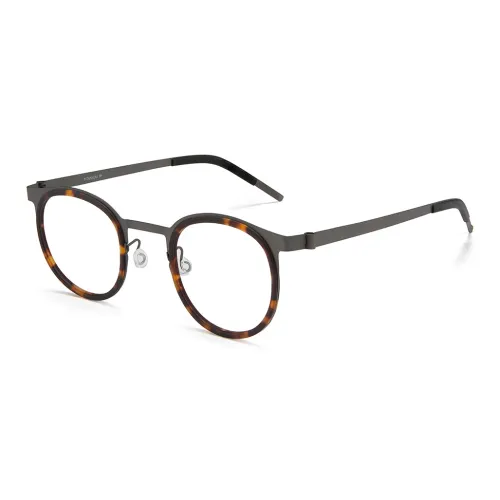 SOXICK Чистый титан Пластиковая оправа Круглые Оправы для очков Мужские