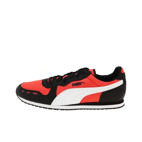 PUMA Cabana Racer Амортизирующие противоскользящие устойчивые к истиранию дышащие низкие беговые кроссовки для мужчин черные и оранжевые