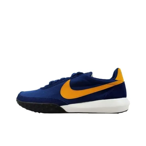 Nike Roshe Waffle Racer Амортизация Износостойкий Низкий Топ Беговые кроссовки Мужские Синий Желтый