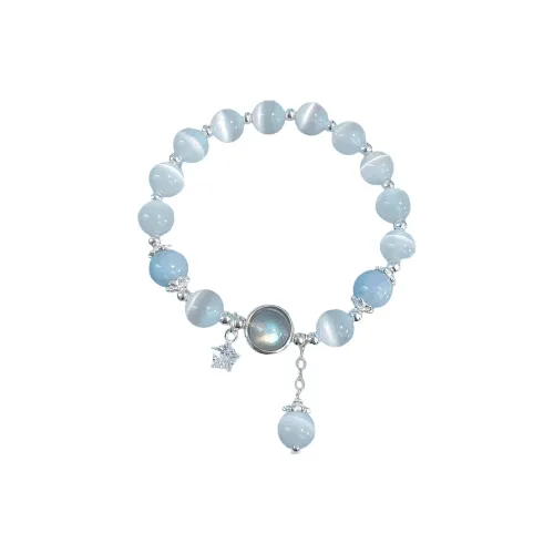 P N Браслеты с камнем "Кошачий глаз" Женские