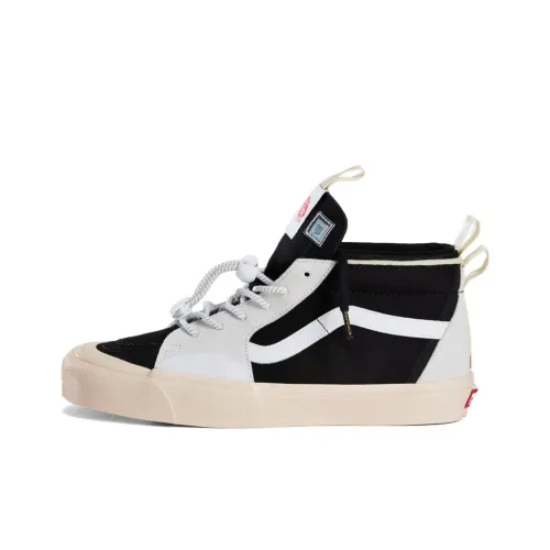 Консультативная доска Crystals x Vans MID Топ Скейтборд Кроссовки Унисекс Черный Белый