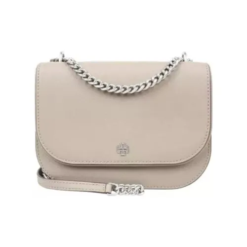 TORY BURCH TB Emerson Коровья кожа Сумка через плечо Женская Серый