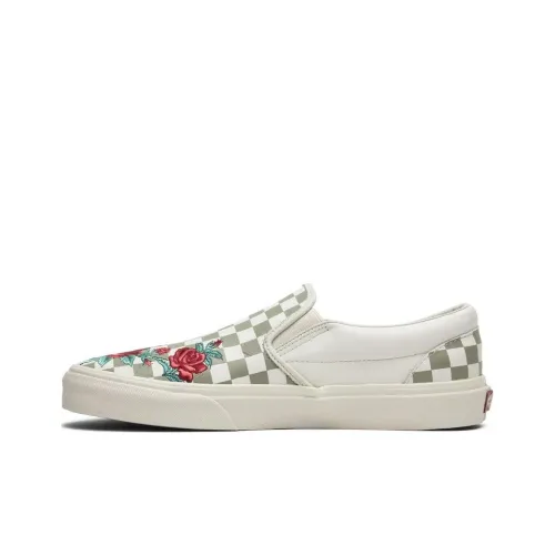 VANS Slip On Series Low Skateboard Shoes Унисекс Белый Красный Зеленый
